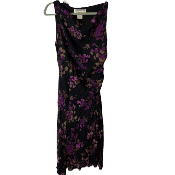 Jones New York Dresses & Skirts - VTG Y2K Jones New York Dress size 12 Goth Grunge Whimsigoth Midi Floral Purple